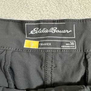 Eddie Bauer Travex Chino Shorts Nylon Stretch Gray Men’s 38 - Picture 1 of 5