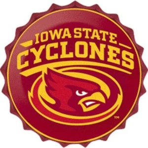 Iowa State Cyclones College Licensed Bottle Top Metal Sign 19" Made In Usa - Picture 1 of 2