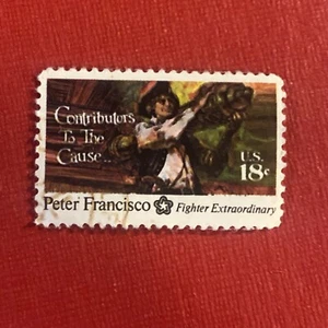 1975 18c Peter Francisco American Patriot & Soldier Scott 1592 - Stamp - Picture 1 of 2