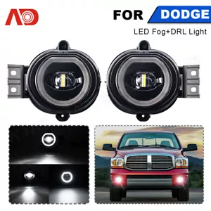 1Pair LED Fog Lights DRL For 2002-2008 Dodge Ram 1500 2003-2009 Ram 2500 3500 - Bild 1 von 16