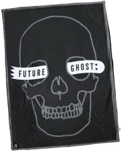 NEW Creepy Co. Future Ghost SKULL BLANKET Throw 60x42" Halloween Horror Macabre - Picture 1 of 6