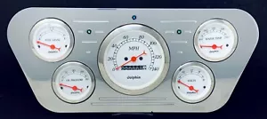 1953 1954 1955 Ford Truck 5 Gauge Billet Dash Cluster Set insert PC - Picture 1 of 8