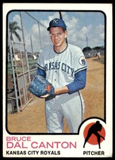 1973 TOPPS BRUCE DAL CANTON 487 BASEBALL KANSAS CITY ROYALS