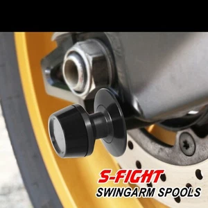 6MM Black Swingarm Spools Screws For YZF R7 22 23 - Foto 1 di 6