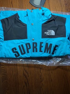 supreme the north face arc logo mountain parka teal