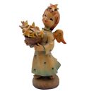 Vintage Anri Ferrandiz Angel Holding Stars Mini Candle Holder Figurine 6 3/4"