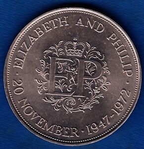 Elizabeth and Philip 20 November 1947-1972.Commemorative Coin EP !