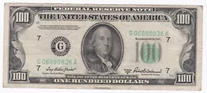 1950B $100 dollar bill Chicago Dist - VF (0836) - Picture 1 of 2