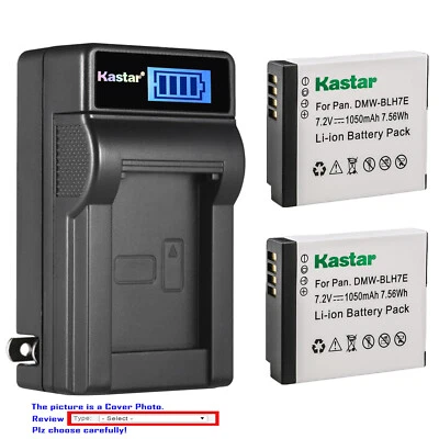 Cargador de pared LCD de batería Kastar para cámara Panasonic DMW-BLH7 Panasonic DC-GX850 Foto 1 de 4