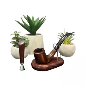 Set pipe tabacco da fumo Sherlock Holmes KIT legno con accessori portamanomissione - Foto 1 di 5