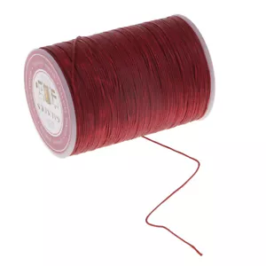 130 Meters 0.5mm Round Polyester Waxed Thread Sewing Stitching - Picture 1 of 8