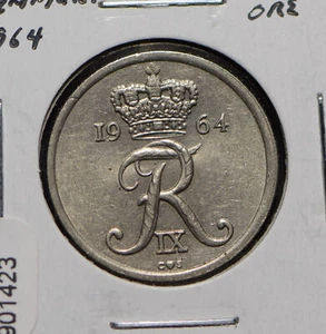 Denmark 1964 25 Ore 901423 combine shipping - Picture 1 of 2