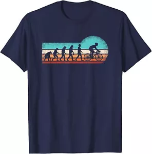 Funny Bicycle Evolution Mountain Bike Cyclist Cycling Bike T-Shirt Hoodie - Picture 1 of 9