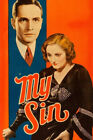 My Sin DVD - Fredric March dir. Abbott Vintage pre-Code Drama Film 1931