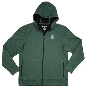 Duluth Trading Co Alaskan Hardgear Mens Swing Dog Hoodie Sz Med Green Full Zip - Picture 1 of 10
