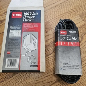TORO 160 Watt Power Pack Outdoor Lighting Model 52915 NOS Plus 50 Ft Cable OEM - Picture 1 of 16