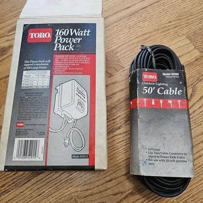 TORO 160 Watt Power Pack Outdoor Lighting Model 52915 NOS Plus 50 Ft Cable OEM - Image 1 of 4
