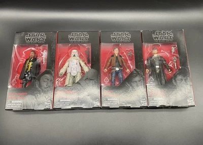 Star Wars Black Series Lot of 4 Lando, Range Trooper, Han Solo, DJ – Box Damage - Image 1 of 4