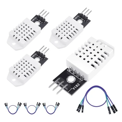 4Pcs DHT22/AM2302 Digital Temperature Humidity Sensor Module with Cable Temp ... - Image 1 of 4