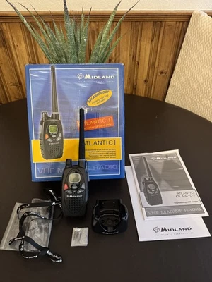 Midland Atlantic XT VHF Marine Transciever - Black - never used - Image 1 of 4