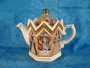 Vintage Sadler Teekanne 4440 King Henry VIII And His Six Wives Teapot England - Bild 1 von 7