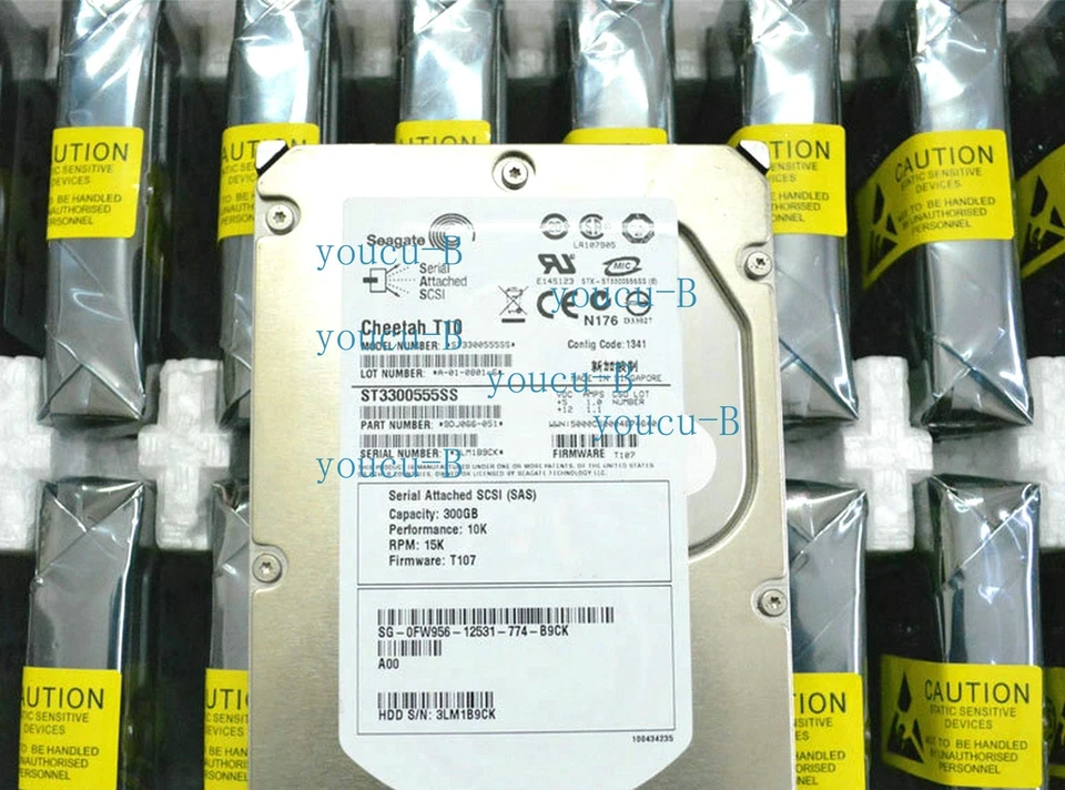 SEAGATE ST3300555SS 300GB 10K 3.5" SAS HARD DRIVE - Image 1 of 2