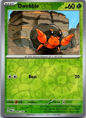 Dwebble SV04: Paradox Rift 006/182 Reverse Holo - Image 1 of 2