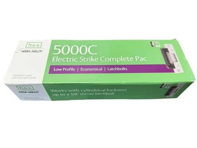 NEW Assa Abloy HES 5000C-12/24D-LBM Electric Strike Complete Pac 500010412 - Image 1 of 4