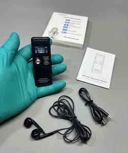 64GB Digital Voice Recorder Mini Spy Diktiergerät Intelligente Rauschunterdrückung 22 Std. - Bild 1 von 21