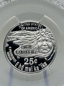 2023-S Silver PCGS PR70DCAM Edith Kanaka 25c In Wood Box. πΊπΈπ―β¨ - Picture 1 of 6