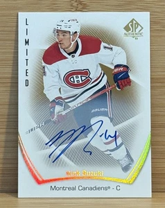 2021-22 SP Authentic Limited Auto Nick Suzuki #55 Auto - Picture 1 of 2