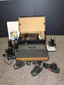 Atari 2600 25 Game Bundle with Paddles and Joysticks Tested Working
