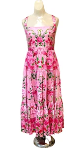 Borgo de Nor Daniela Summer fun floral sun Dress size 8 retail $796 NWT - Picture 1 of 7
