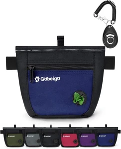 Gobeigo Dog Treat Pouch and Training 6.5 x 2 x 5.5 inches, Black/Blue - Picture 1 of 6
