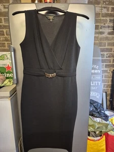 New Without Tags Black Fitted Lipsy Dress Size 10 - Picture 1 of 9