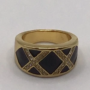 2002 Vintage Avon Rhinestone XX Motif Ring Size 5.25 - Picture 1 of 6