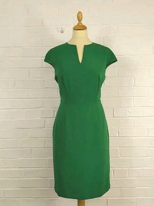 Mng Suit Dress Green Size UK 12 Euro Large New With Tags Shift V Neck - Picture 1 of 10