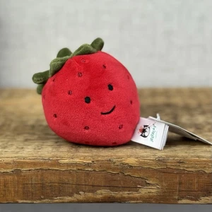 Jellycat Fabulous Fruit Strawberry - Soft Toy Play Food - Fruit Soft Toy 4” Tags - Picture 1 of 9