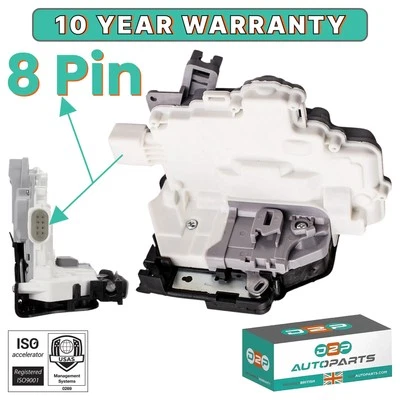  REAR LEFT DOOR LOCK ACTUATOR MECHANISM FOR AUDI A4 B8 A5 Q3 Q5 Q7 TT VW TOUAREG - Image 1 of 4