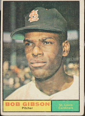 1961 Topps Baseball Bob Gibson #211 Foto 1 de 2