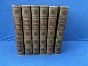 Lot of 6 - Mark Twain Classics, Antique, Tom Sawyer & Others, Hardcover - Picture 1 of 8