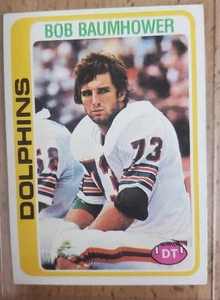 1978 Topps Bob Baumhower Rookie #466 Miami Dolphins RC Rookie - Bild 1 von 2