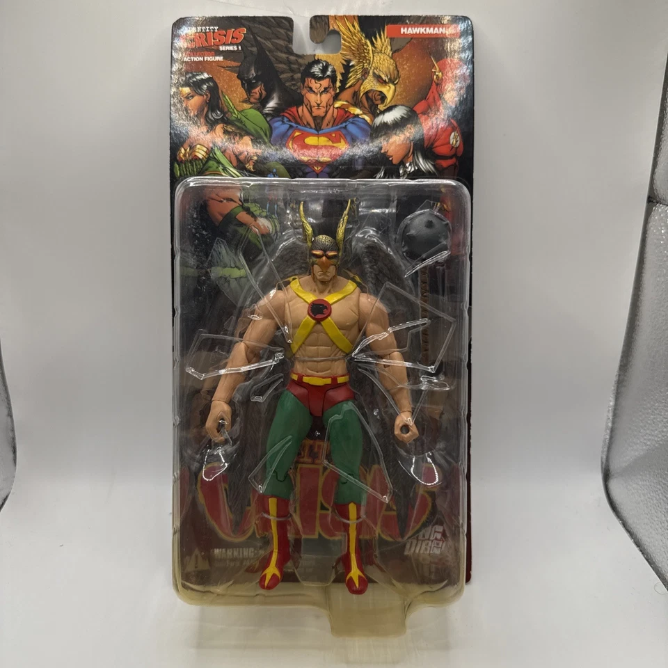 Figura Hawkman Identity Crisis Serie 1 DC Direct Nueva 2006, Coleccionista, Maza Foto 1 de 4