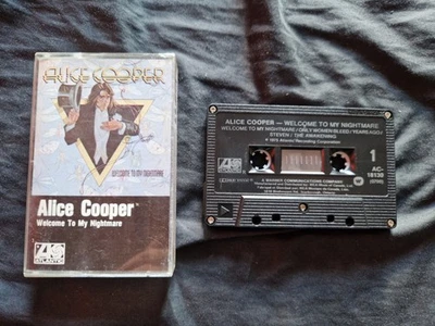 ALICE COOPER - WELCOME TO MY NIGHTMARE Vintage Cassette Album - Image 1 of 3