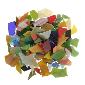 Mosaic Tiles Package Beautiful Colored Glass Cups Plates - Picture 1 of 7