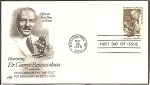 US SC # 1754 Dr George Papanicolaou FDC. Artcraft Cachet - Picture 1 of 1