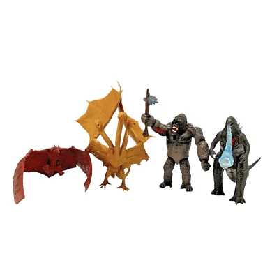 Lote de figuras Godzilla Rey de los Monstruos Godzilla, King Kong, Rodan, Ghidorah Foto 1 de 4