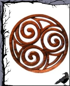 Decoración de pared medieval - vikingos - espirales curvas - Imagen 1 de 1