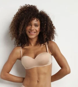 DIM SOUTIEN GORGE BANDEAU SANS ARMATURE TAILLE 90C COULEUR NEW SKIN REF D07HF - Picture 1 of 5