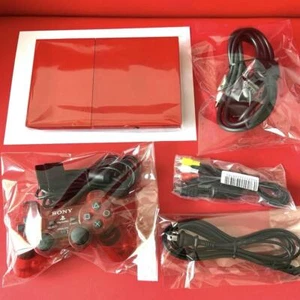 Sony PlayStation2 PS2 Console Cinnabar Red SCPH-90000 Japan Tested Free Shipping - Picture 1 of 6